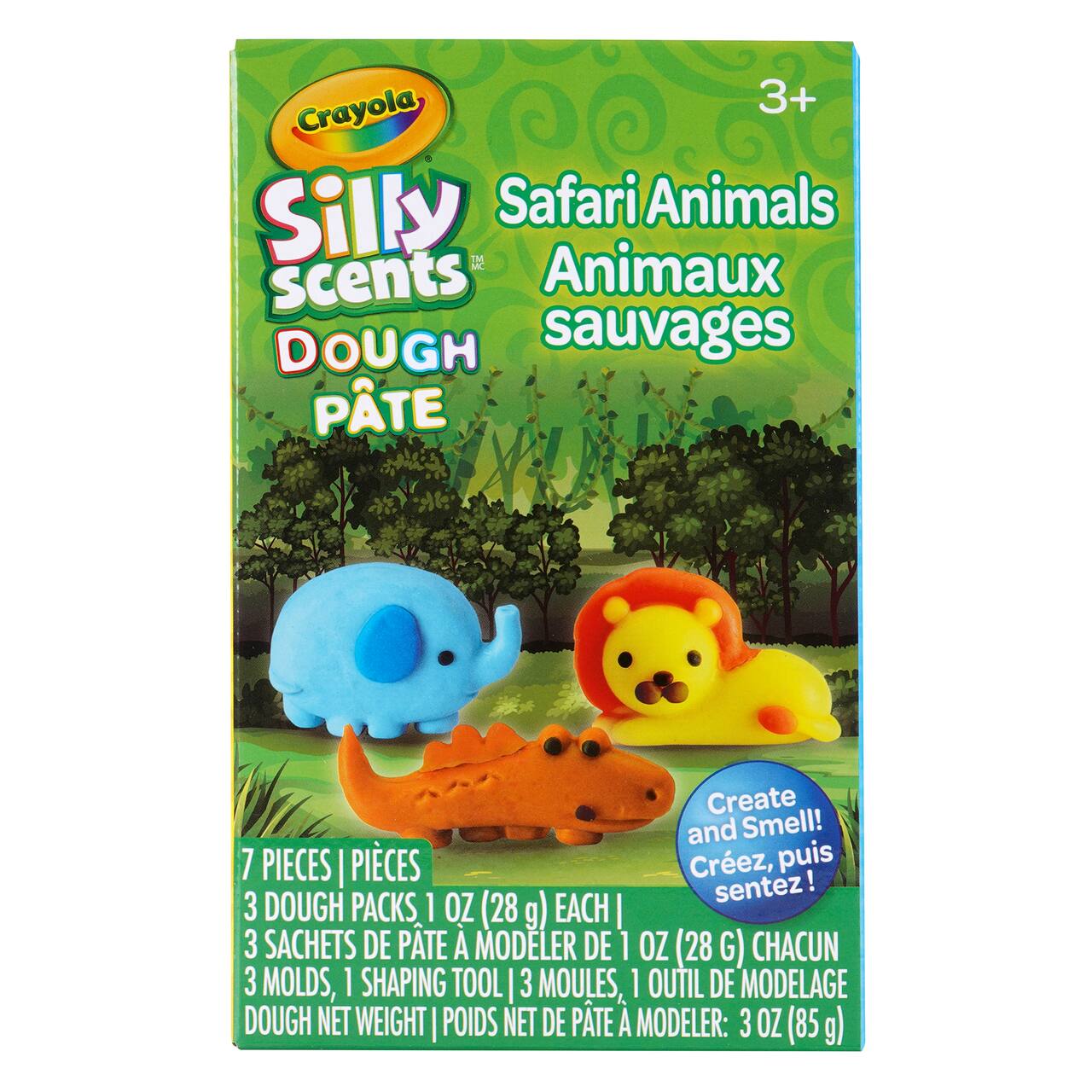 Crayola&#xAE; Silly Scents&#x2122; Dough Safari Animals Playset